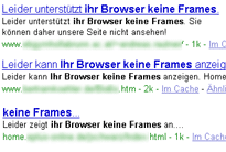 Framesets Probleme