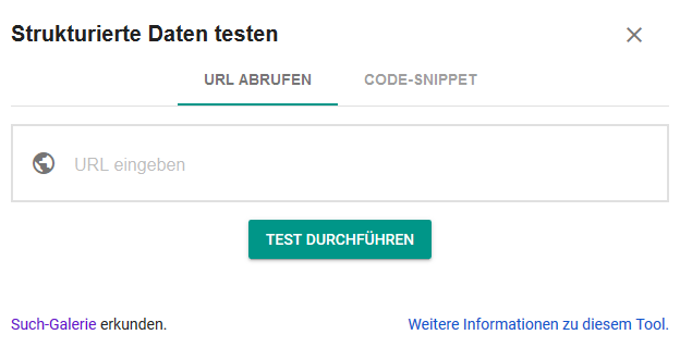 strukturierte Daten testen