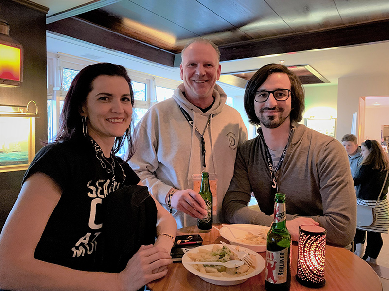 Anna Pianka, Martin Witte und Gabriel Gelman beim Gespräch auf der SEO Campixx