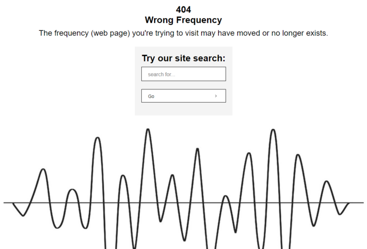 404-Seite von Sennheiser