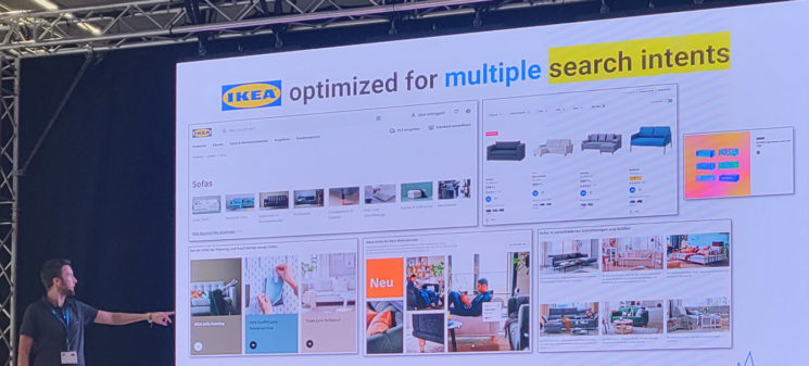 E-Commerce BBQ 2022 Vortrag IKEA Seite optimiert für unterschiedliche Suchintetionen