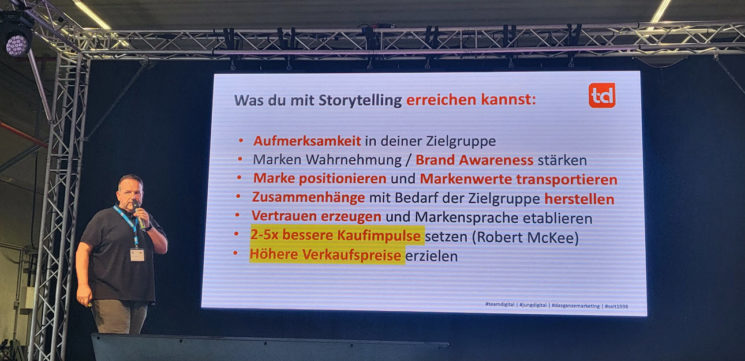 E-Commerce BBQ 2022 Vortrag zu Storytelling von Wolfgang Jung