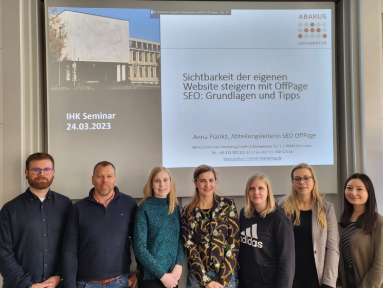 IHK-Seminar zu SEO-OffPage im März 2023 mit SEO OffPage Extertin Anna Pianka von der SEO Agentur ABAKUS Internet Marketing GmbH