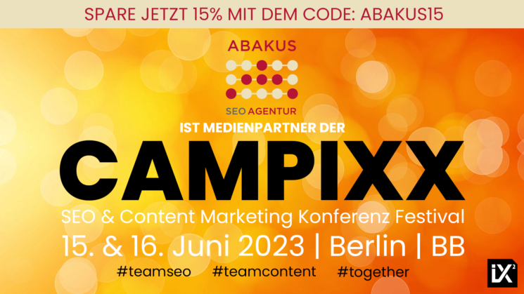 CAMPIXX 2023 mit ABAKUS Internet Marketing GmbH als Medienpartner