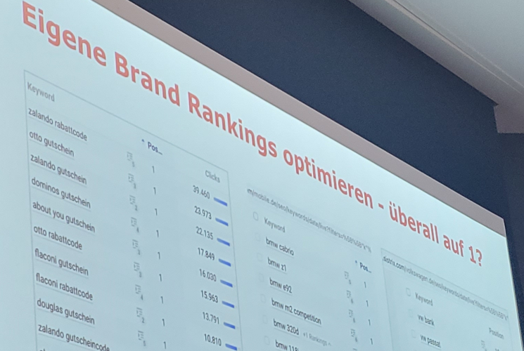 CAMPIXX 2023 Vortrag Jonas Weber Brand Rankings optimieren