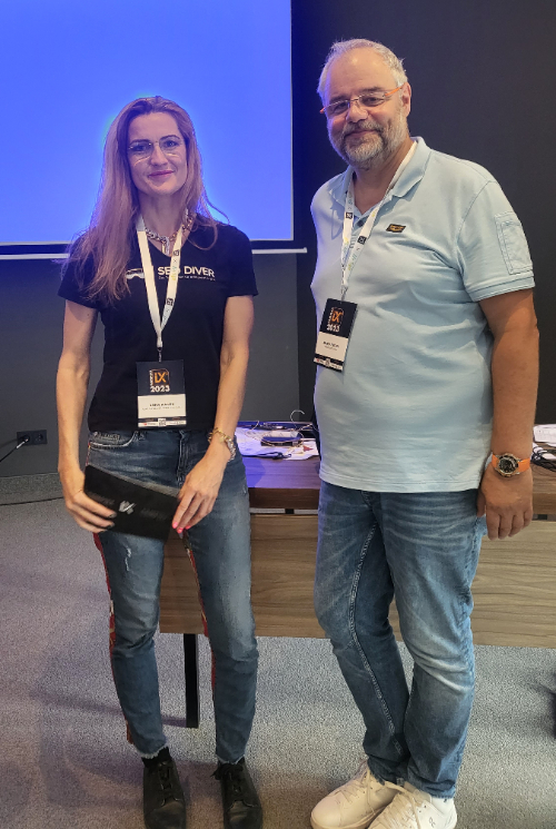 Professor Dr. Mario Fischer und Anna Pianka