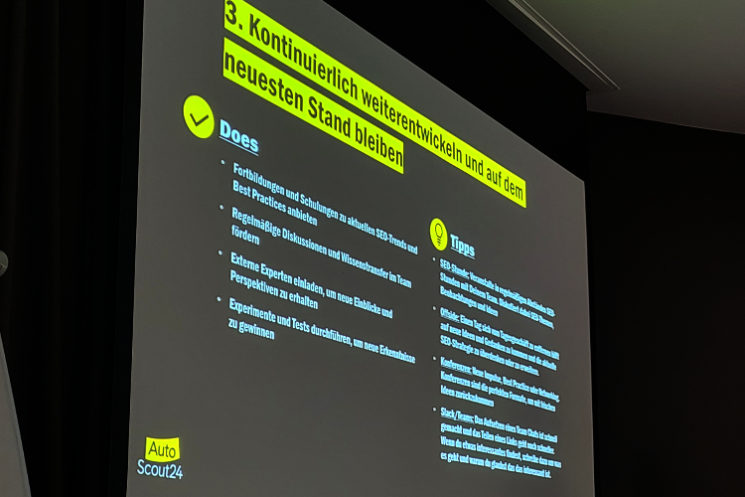 CAMPIXX 2023 Vortrag autoscout24 - Kontinuierliche Weiterentwicklung fördern und auf dem neusten Stand bleiben