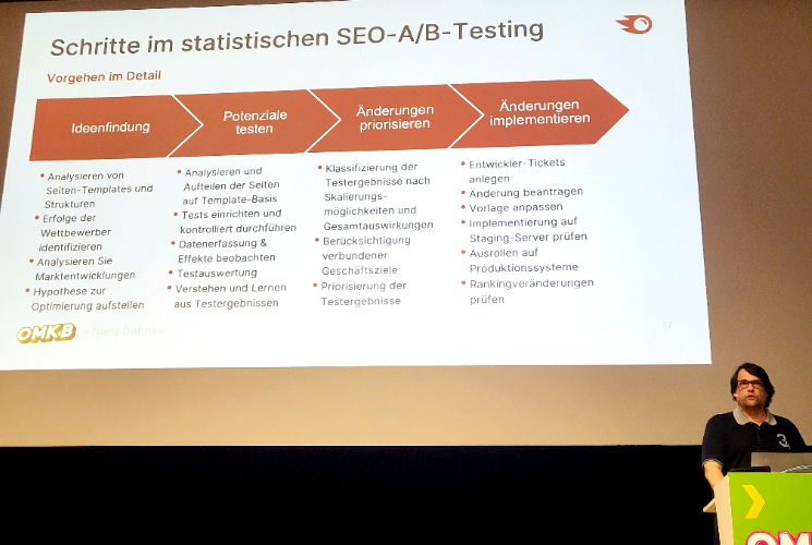 OMKB 2023 Vortrag A B Tests in SEO Semrush Niels Dahnke