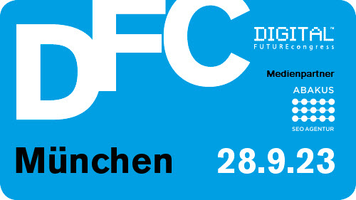 SEO Agentur Medienpartner des DIGITAL FUTUREcongress 2023 in München