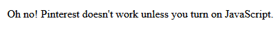 Pinterest ohne Javascript