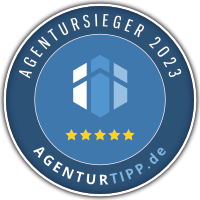 Siegel Agentursieger 2023 - Agenturtipp.de