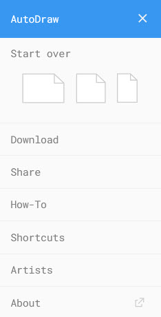 AutoDraw-Menu Screenshot
