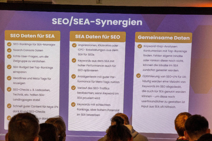 SEODAY 2024 Vortrag SEO- und SEA-Synergien jenseits der Basics Diana Karcz · Director SEO