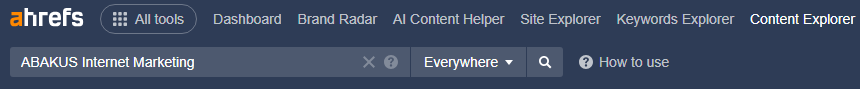 Ahrefs Mentions
