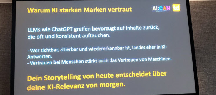 AI:CAN Vortrag zu Storytelling