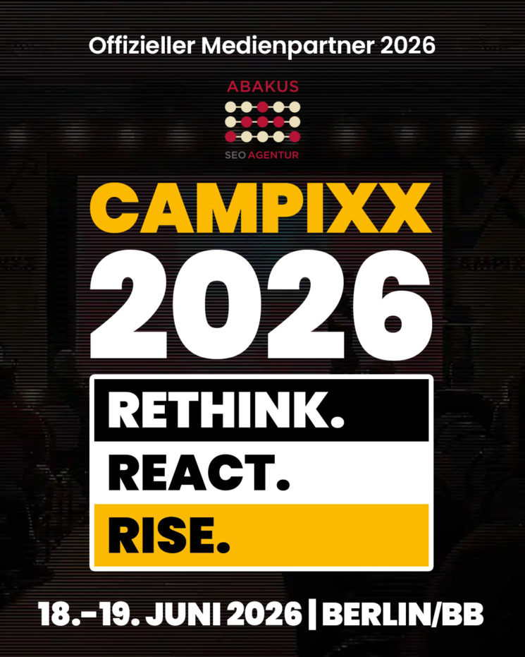 CAMPIXX 2026 mit SEO Agentur ABAKUS Internet Marketing als Partner