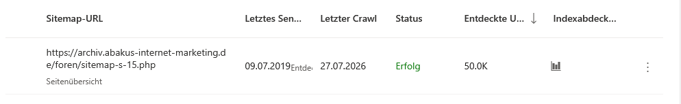 URL Überprüfung 2 - Bing Webmaster Tools